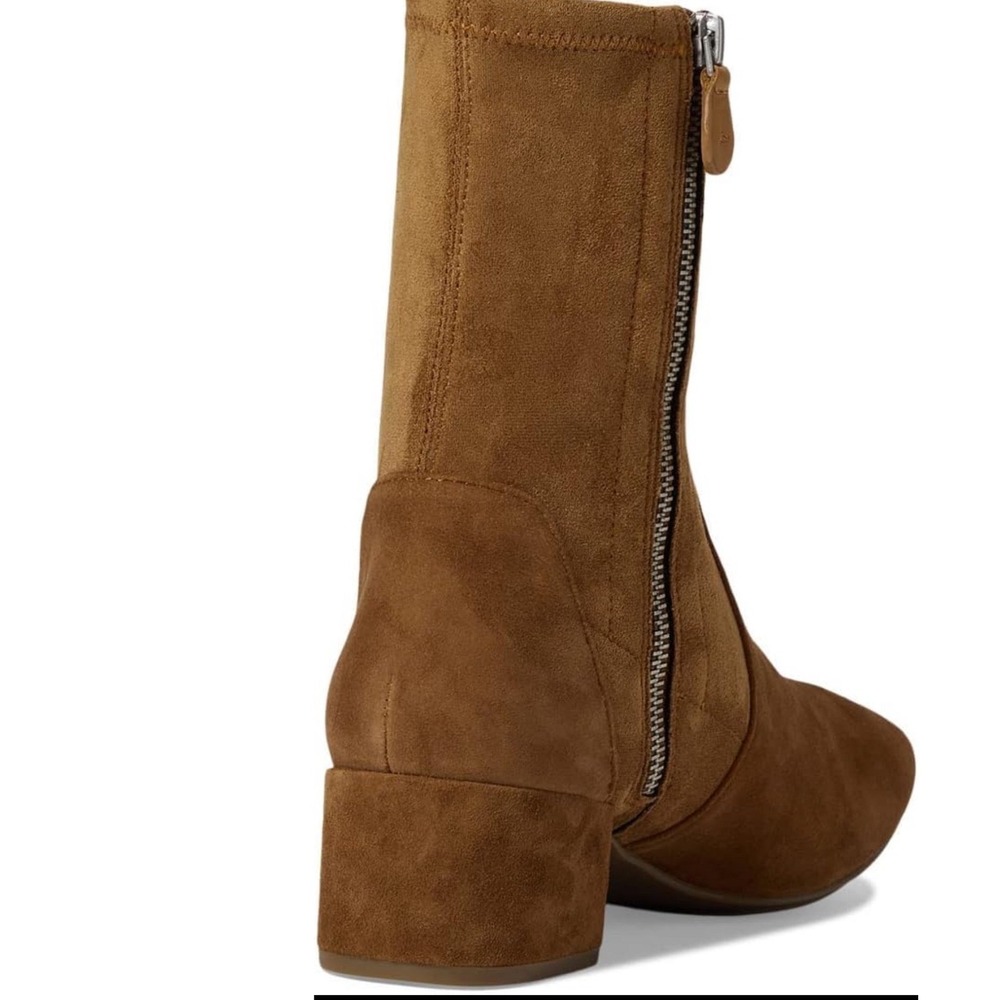 Gentle Souls Kenneth Cole Eliza Cognac Brown Water Resistant Suede Boots 9 - Picture 4 of 12